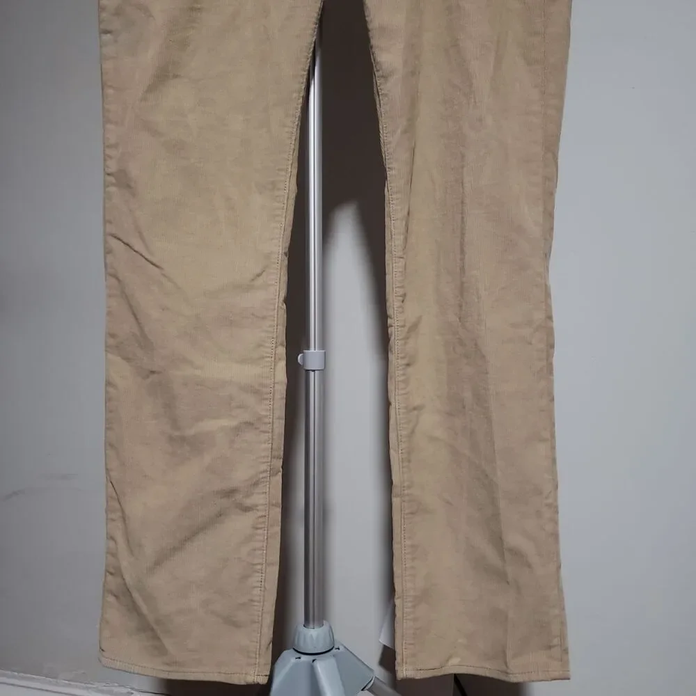 Levi's 511 Premium Corduroy Pants Mens W38 L32 Tan Khaki Slim Fit Stretch Cords